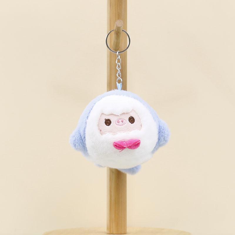 Adorable Plush Pig Keychain Soft Stuffed Animal Toy Cute Piggy Bag Charm