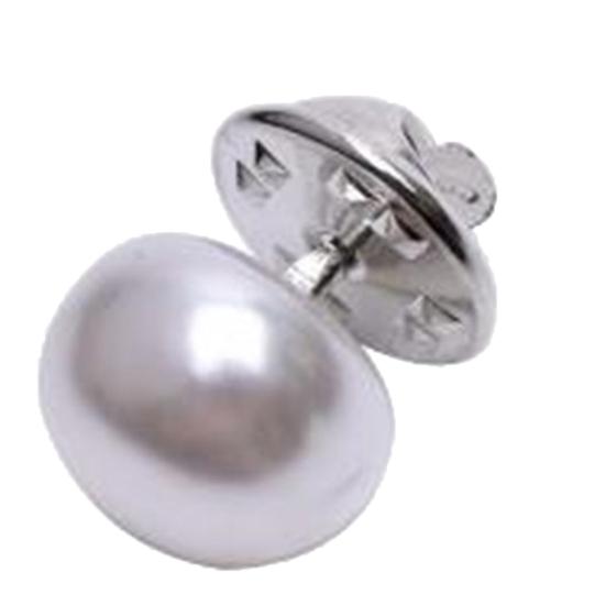 Women Fashion Faux Pearl Brooch Pin Shawl Collar Buckle Clothes Clip Shirt Sweater Decor for Wedding Party