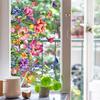 Various Styles of Colorful Butterfly and Floral Static Cling Window Stickers Double-Sided Visible Decorative Window Removable