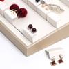Sturdy Leather Jewelry Display Stand Featuring Weighted Bottom For Tipping Prevention And Effortless Jewelry Arrangement