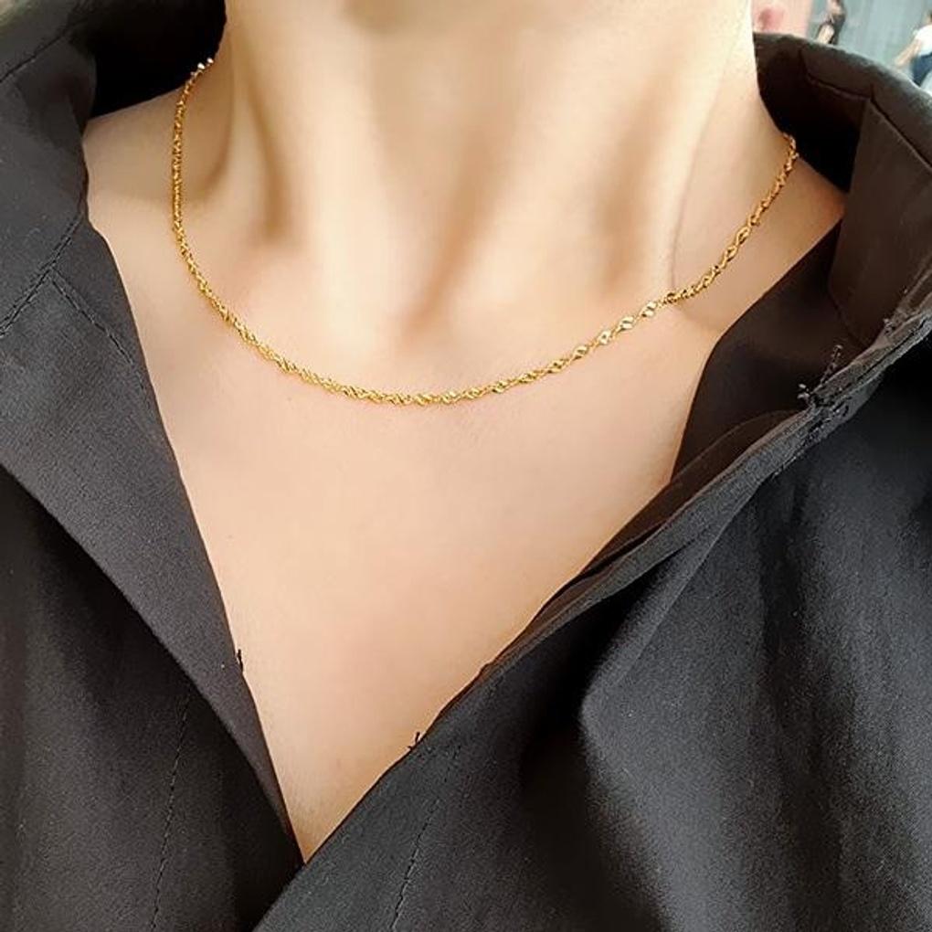 Women's Daily Flower Twist Chain Necklace