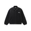 Lining Polo Collar Loose Short Cotton Jacket Men Jacket Black AJMR021-3