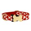 Pet Dog Collar With Printed Design And Bone Decoration For Small Medium Large Pets