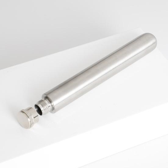 Airtight Metal Wine Containers 1.5oz Stainless Steel Hip Flask Wine Tube Portable Liquor Bottle for Whiskey Vodka Spirits