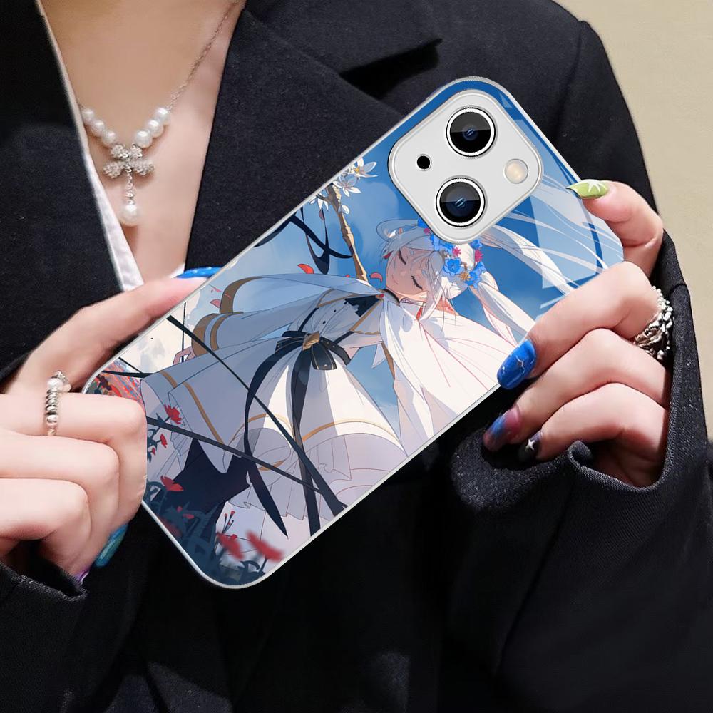 Hot Japan Anime Comics Frieren Phone Case For IPhone 14 13 12 Mini 11 Pro XS Max X XR 14 Plus Tempered Glass Cover