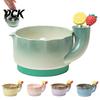 Modern Kitchen Sink Accessory Ceramic Berry Washing Bowl with Drainage Holes, Handmade Fresh Food Storage Container Vegetable Draining Basket,