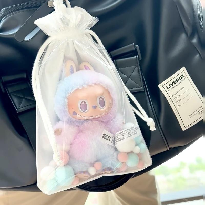 Labubu Transparent Silicone Cover for 15-19cm Cotton Doll Pendant