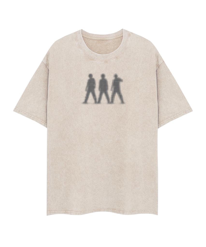 STANDARDERROR 87-Stan335 Y2K Trinity Glitch Pigment Short Sleeve T-Shirt (3 Colors)