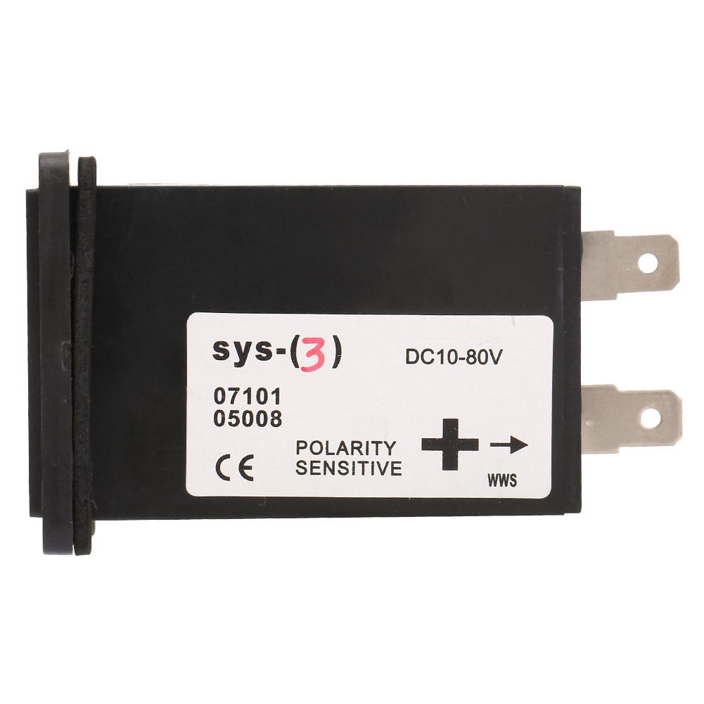 10-80V AC/DC 99999.9 Hours Quartz Hour Meter SY-3 Time Counter for Engine Generator Time Counting