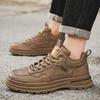 Herren Trendige Wasserdichte Martin Boots: Atmungsaktive, rutschfeste Freizeitschuhe aus Leder für den Herbst.