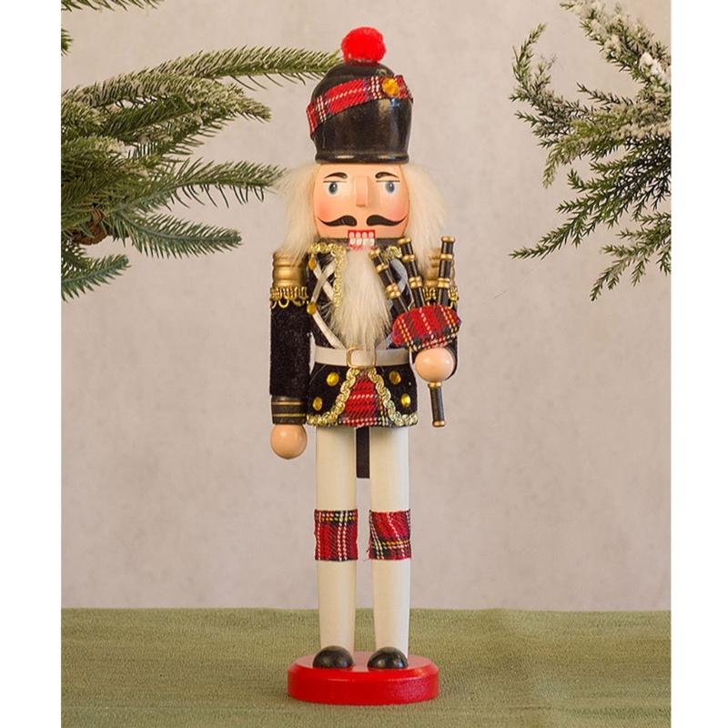 Weihnachts-Nussknacker Ornament Kleiner Holzsoldat Weihnachtsdekorationen Nussknacker Figur Ornament für Tisch Regal