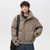 Stand up collar winter new warm men's versatile casual loose retro cotton jacket couple trendy padded clothes