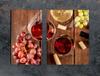 SZKLANA PŁYTA OCHRONNA NA KUCHENKĘ 70x52 WINO