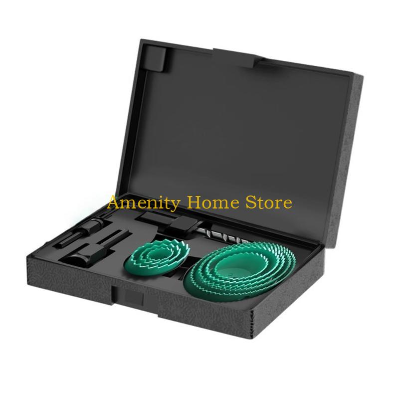 

F26C 5/8/13Pcs Hole Woodworking Hole Opener Set Plastic Lamp Tube PVC Gypsum