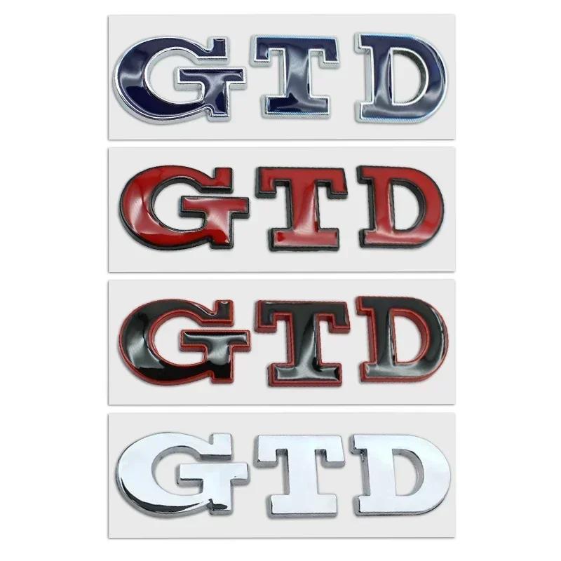 BSC1 Emblems 1pcs 3D GTD Metal Car Logo Letter Sticker Emblem Tail Door Trunk Sticker For Volkswagen VW Passat B5 B7 Polo Tiguan Golflz2