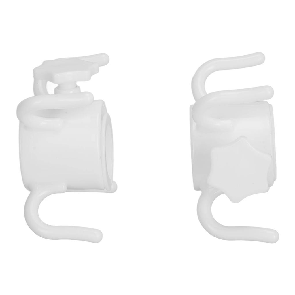 2 szt. Plastikowy Hak do Wieszania Parasola Plażowego Wieszak na Parasol 4 Ząbki Uchwyt na Ręcznik Kapelusz Okulary Przeciwsłoneczne