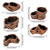 Artistic Cement Flowerpots with Tree Root Designs for Creative Office Home Decoration Balcony Garden Spaces Desk Display