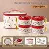 ZISIZ Portable Microwaveable Insulated Lunch Box