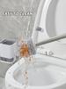 WORTHBUY Punch-Free Wall Mounted Toilet Brush With Drainable Base Long Handle Plastic Toilet Cleaning Brush Bathroom Accessories