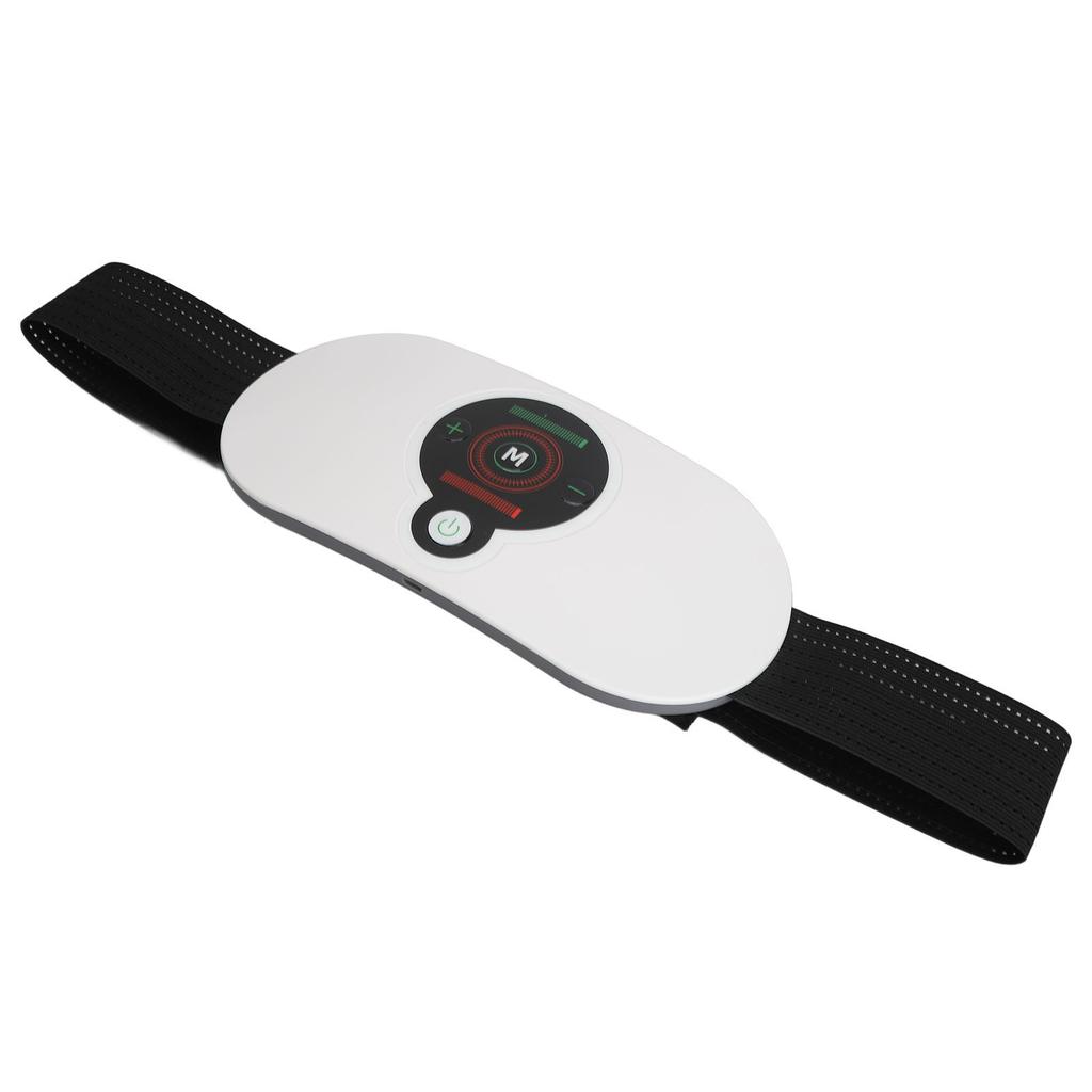Electric Waist Belt Device 3 Levels Heating Massage Belt Vibration Warming Abdomen Pad Built in Battery