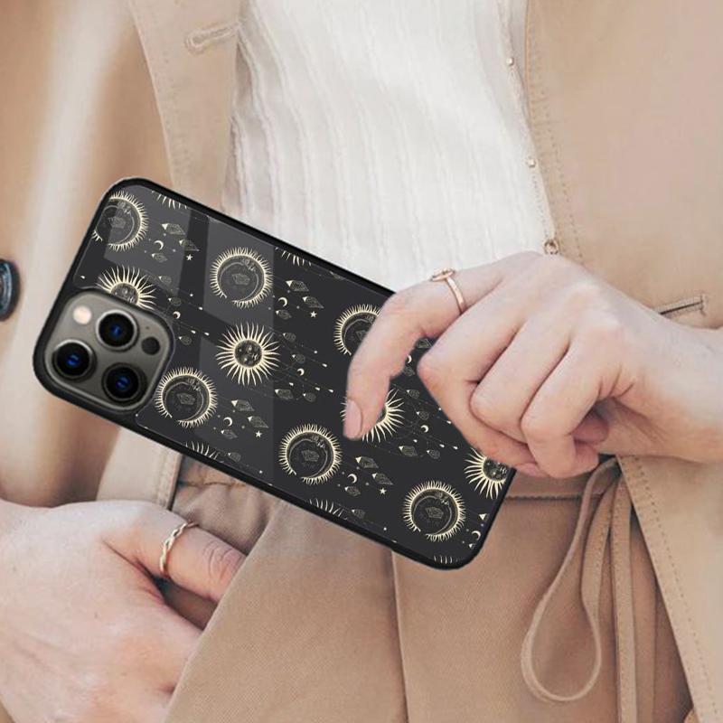Sun Moon Magnetic Phone Case For APPLE iPhone 17 Air 16 14 13 12 Pro Max 15 Plus Wireless Charge With MagSafe Cover