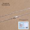 925 Sterling Silver Plain Chain Necklace for Women and Men - Thin, Choker Style, No Pendant