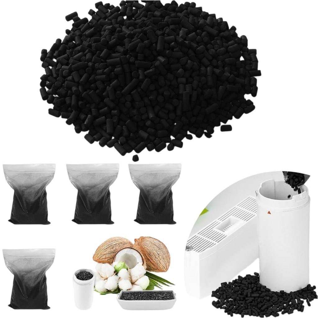 Aktivkohle-Nachfüllpackung zur Geruchsabsorption - Kompatibel mit Smart Kitchen Kompostiermaschinen, Unverzichtbares Küchenkompost-Zubehör