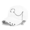 Women's Fashion Chain Hip Hop Baseball Hat Street Decoration Hat Adjustable Sunshade Hat Korean Edition Trendy Cowboy Hat