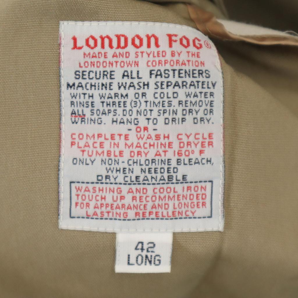 LONDON FOG 80s Vintage Trench Coat 42 Beige Men's Used