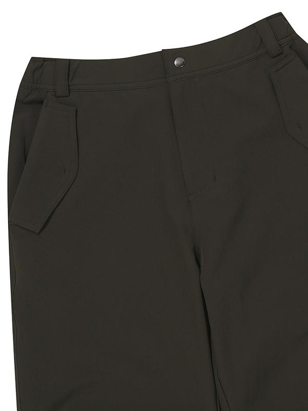 BBC EARTH Stretch Brush Parachute Pants_Khaki