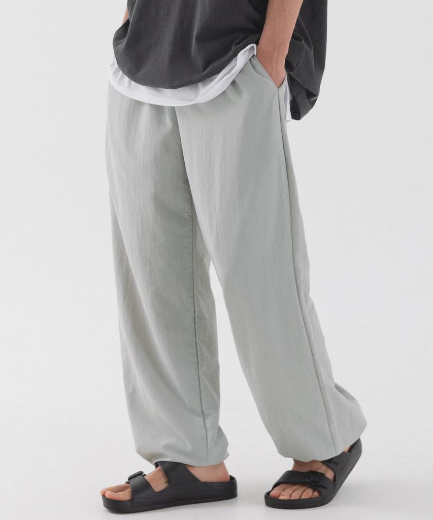 PIANER Classic Nylon String Pants (Light Grey)