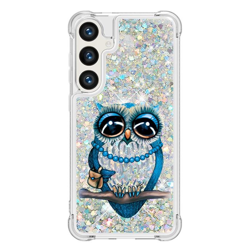 S24 Fe Case On For Funda Samsung Galaxy S24 FE Cover Glitter Dynamic Liquid Case For Samsung S 24 Ultra S24+ S24FE Cases Coque