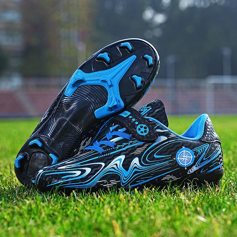 New children's football shoes, girls and boys, primary and secondary school students competition non-slip flat-soled sneakers, broken nails and ro
