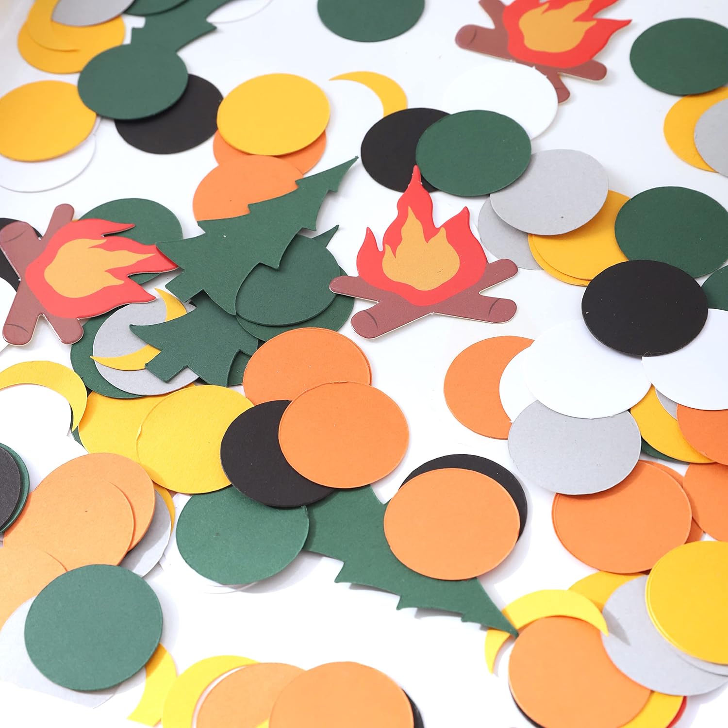 210PCS Little Explorer Confetti - Camping Party, the First Birthday Bonfire, Adventure, a Happy Camper Dessert Table Decoration, Birthday Party