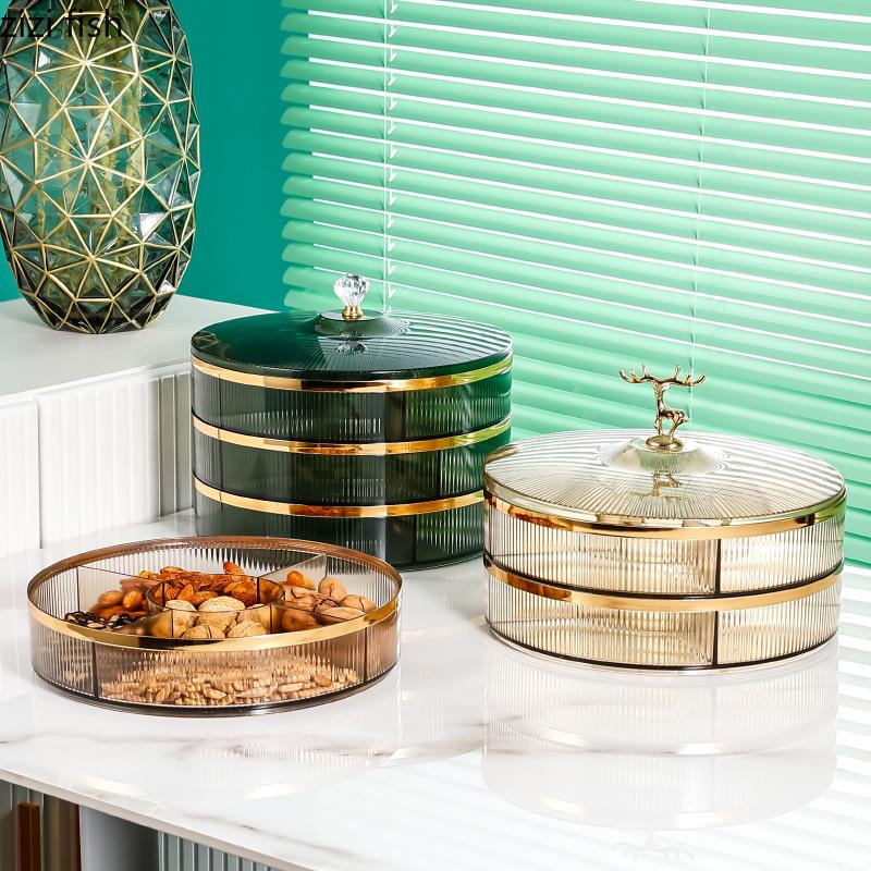 Plastic Dried Fruit Box Candy Box Fruit Plate Snack Plate Refreshment Tray Food Storage Box Cake Plates Storage Bins Organizer