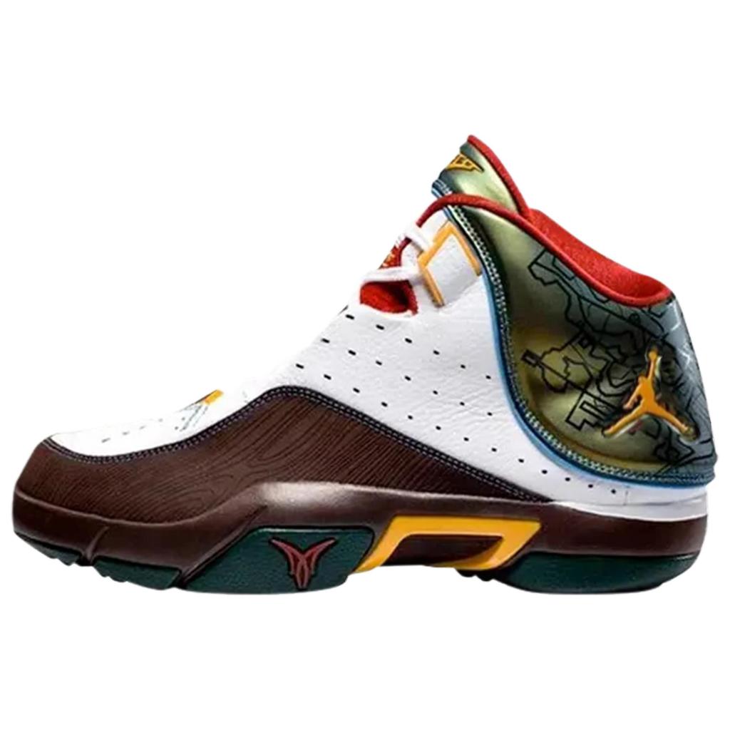 Jordan Melo M4 Vintage Basketball Shoes Men's White Brown 317154-171