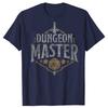 Camisetas Engraçadas Dungeons & Dragons Mestre de Jogo Algodão Manga Curta Presentes Roupas Masculinas Moda Casual Solta Oversized Camiseta