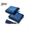 Travel Jewelry Case Velvet Box Organizer with Tassel Women Lined