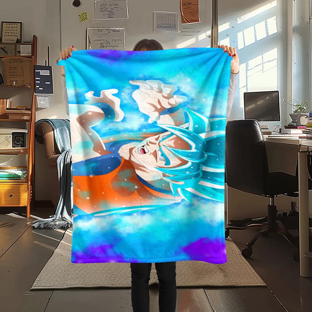 Dragon Ball characters Print Flannel Blanket,High quality Comfortable for All Seasons,Home Decor,Warmth and Comfort,Perfect for Christmas Gifts