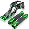Motorcycle Accessories Adjustable Aluminum Brake Clutch Lever Handlebar Hand Grip End FOR Kawasaki Z800 2013-2017 2014 2015 2016