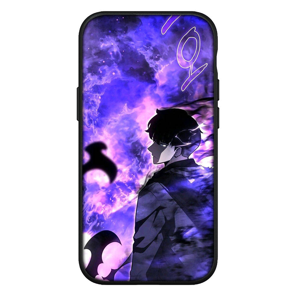 

для Samsung Galaxy S24 S23 iPhone 16 15 14 Xiaomi Redmi Note 13 12 11 10 9 Pro Max X XR чехол мультфильм Sung Jinwoo Solo Leveling Arise OPPO Huawei чехол for iPhone 12 Pro аэро