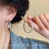 S925 Silver Needle Statement Hoop Earrings - Elegant, Versatile, Lightweight, Simple Luxury for Women