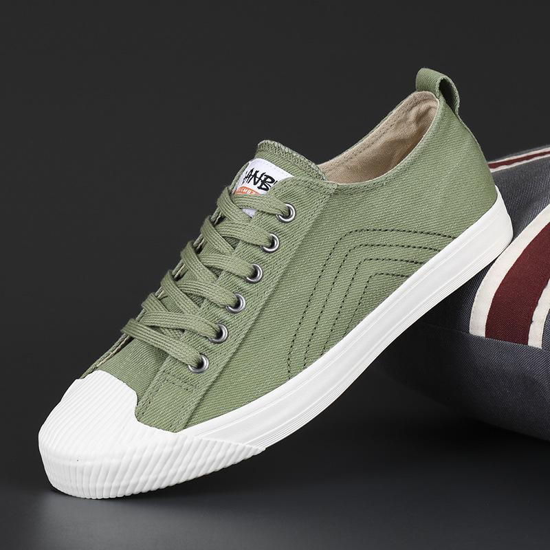Mens Shoes Spring New Trendy Mens Canvas Shoes Korean Versatile Casual Old Beijing Cloth Shoes Spring and Autumn Board Shoes