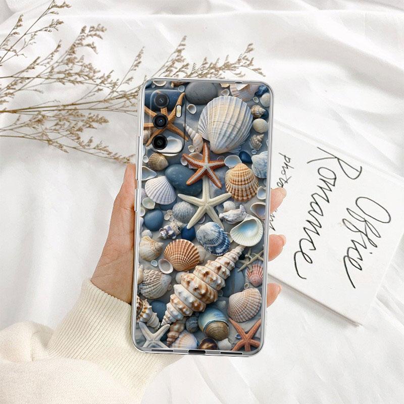 IK25 Conch Starfish Phone Case for Motorola Moto E13 E15 E20 E22 E22I E22S E30 E32 E40 E7 E7I G Plus Power Play Stylus G22 G14