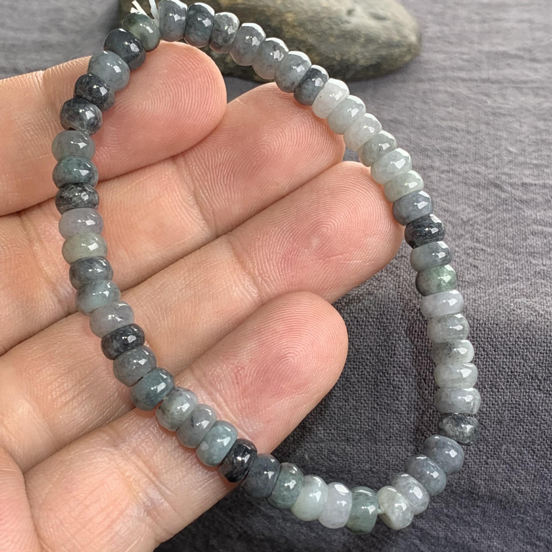 Yellow A-Grade Myanmar Jade Beaded Bracelet - Versatile & Unisex