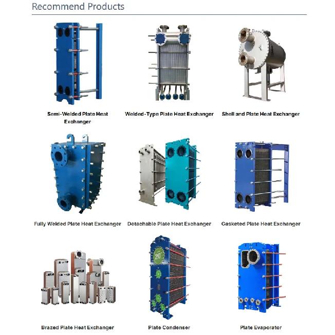 316L SS Brazed Plate Heat Exchanger BPHE for HVAC Chillers Heat Pumps Industrial Oil Coolers HP Condensers Copper Tubes