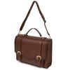 Satchel Bag 3way Backpack 3way Bag Square Bag Bag School Bag Rucksack Retro Bag Editor's (Dark Brown)