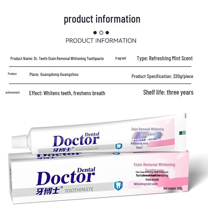 Dr. Toothpaste Fresh Breath & Whitening