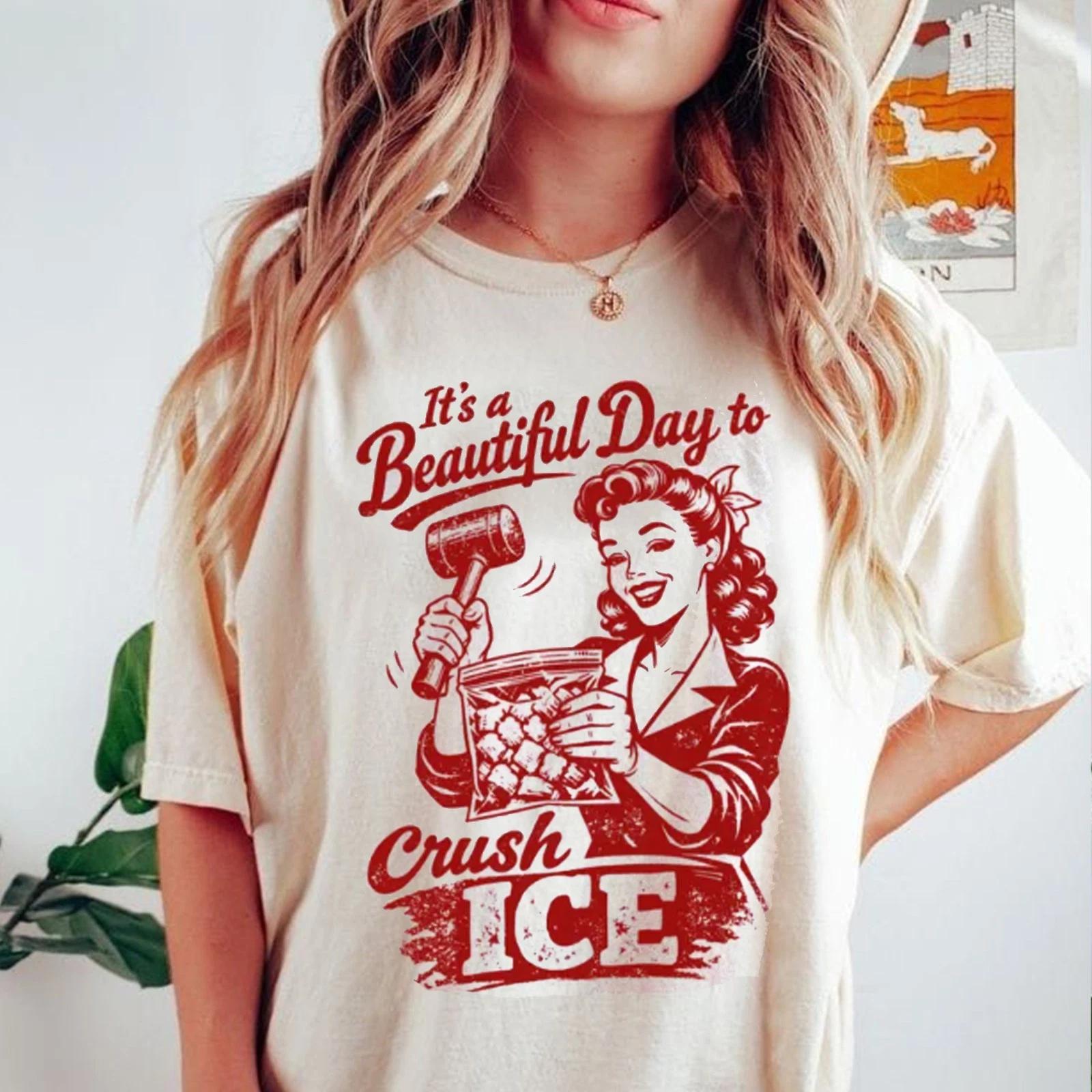 Beautiful Day to Crush ICE T-shirt, Anti Ice Shirts, Minneapolis Abolish Ice Tee S