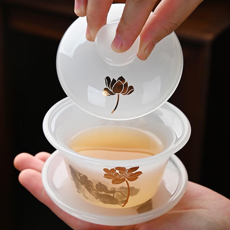 Chaxun Blossoming Prosperity Glass Kung Fu Tea Set